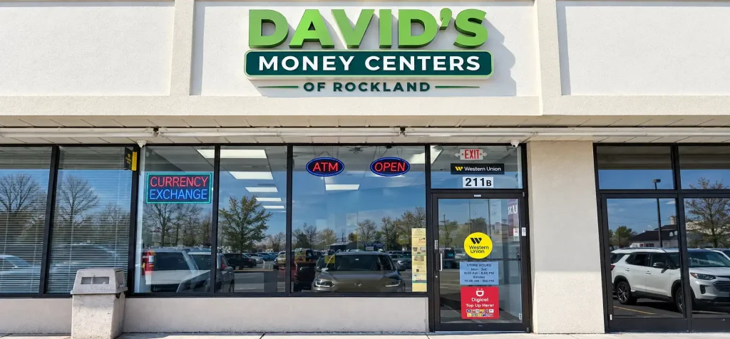 David's Money Centers of Rockland storefront at 211B NY-59 in Nanuet, New York